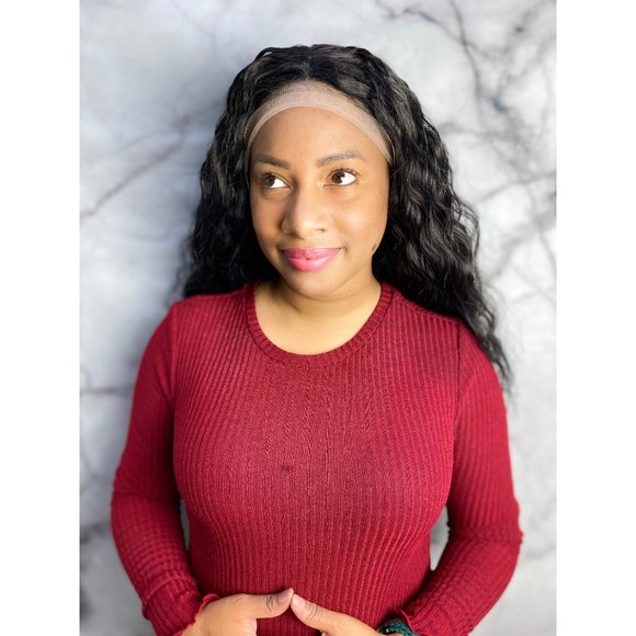 Deep Wave Curly Lace Front Wig - Picture 2 of 6